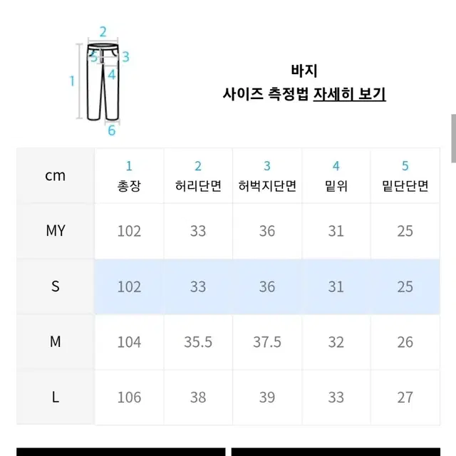 테이크이지 퍼티그팬츠(S)