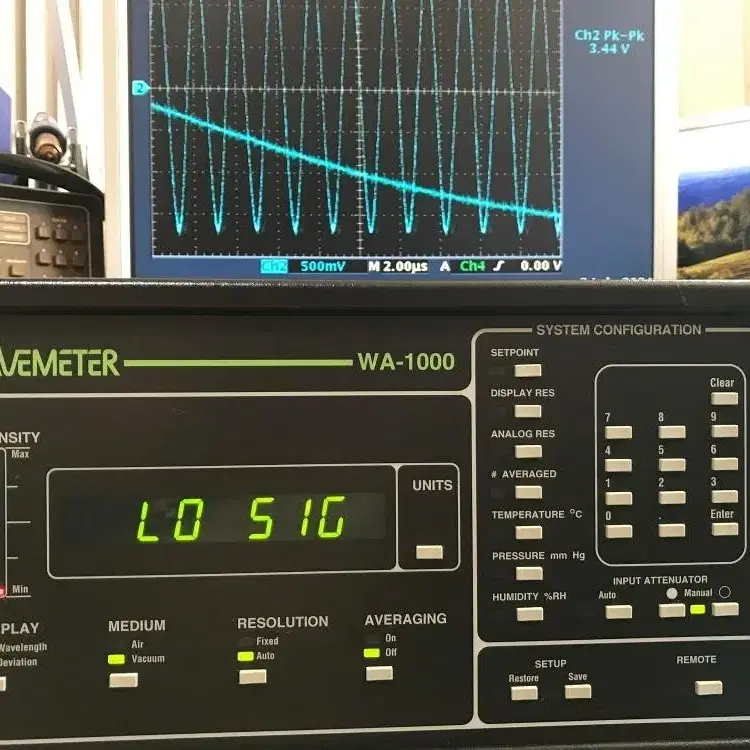 Burleigh  WA-1000 파장계/레이저파장계.