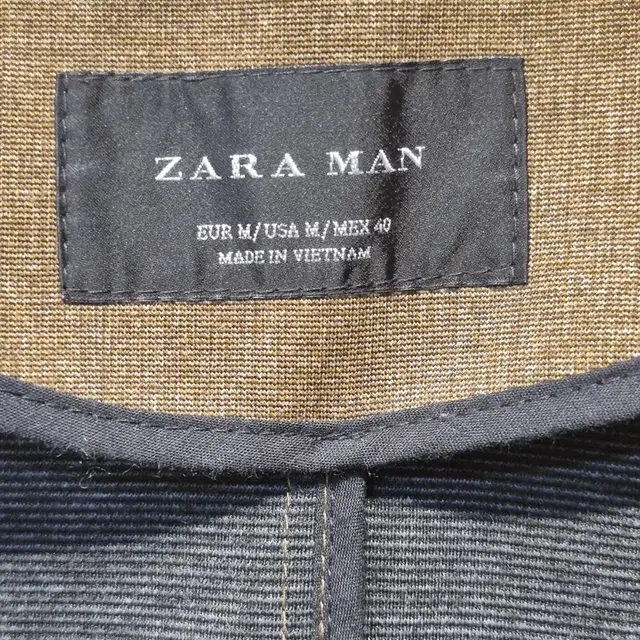 [US M] ZARA 자라 남성 비스코스혼방 트렌치코트 카키브라운