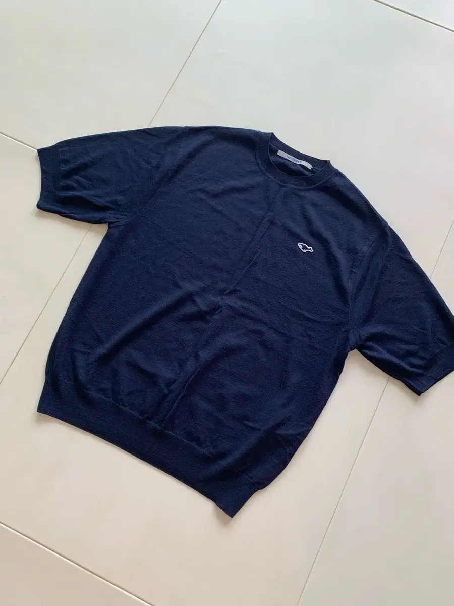 Naders Short Sleeve Knit Navy 4 sells