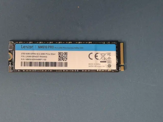 Lexar 렉사 NM610 PRO NVME 2TB 2테라 판매합니다.