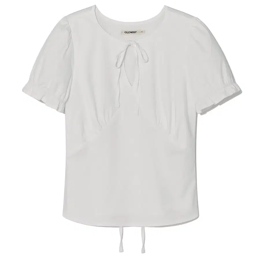 글로니 릴리 퍼프 블라우스 탑 화이트 샘플 LILY PUFF BLOUSE