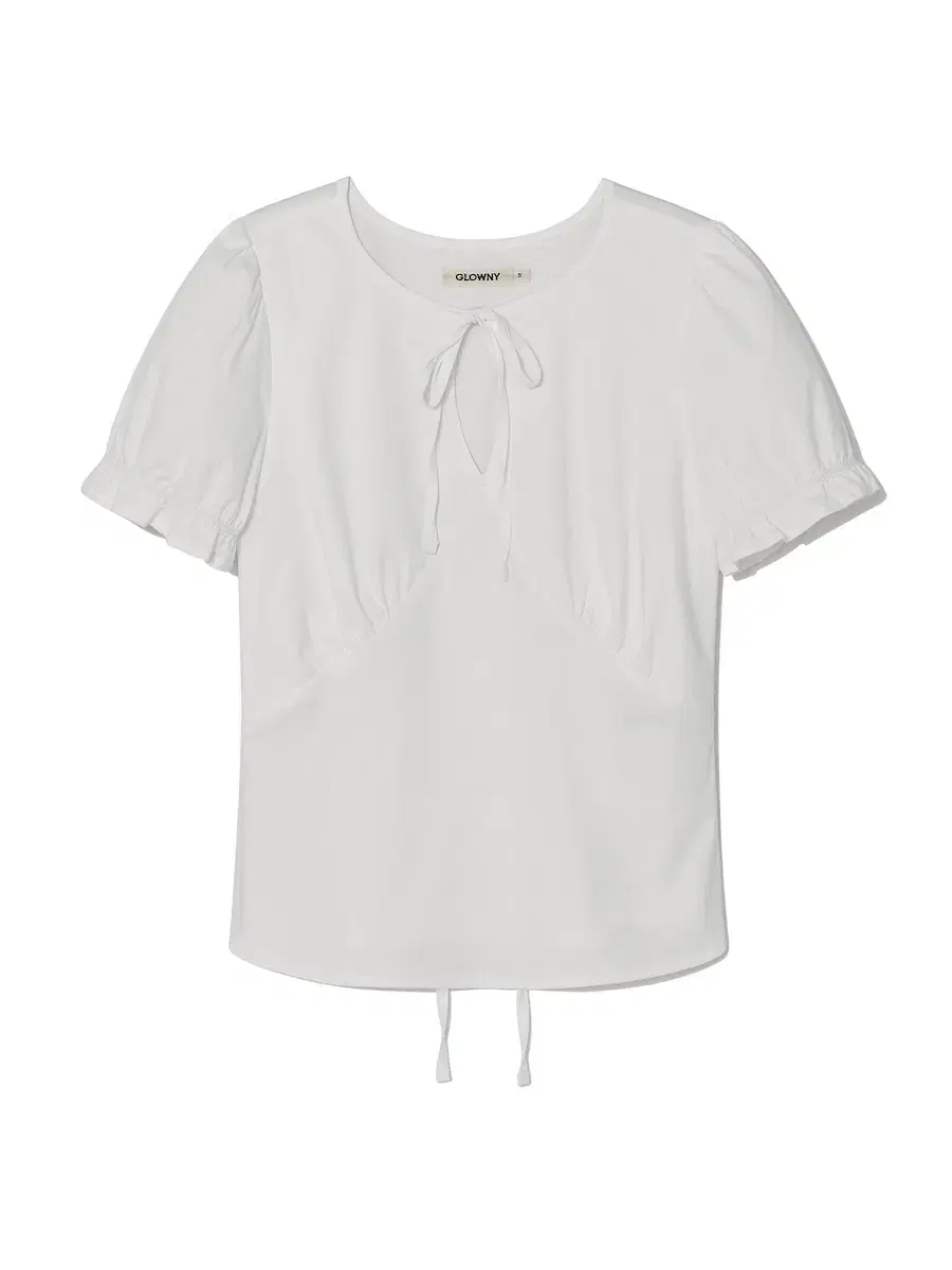 글로니 릴리 퍼프 블라우스 탑 화이트 샘플 LILY PUFF BLOUSE