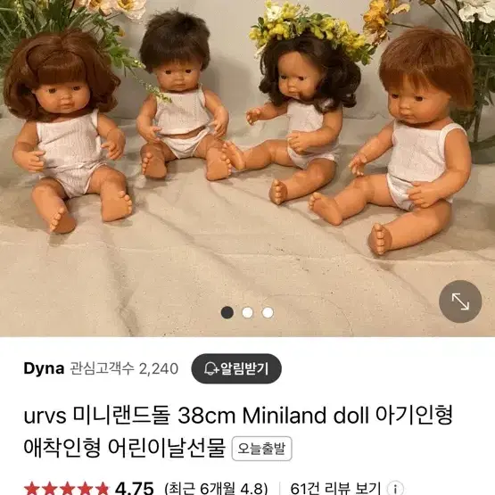 miniland baby doll 38cm 미니랜드 돌