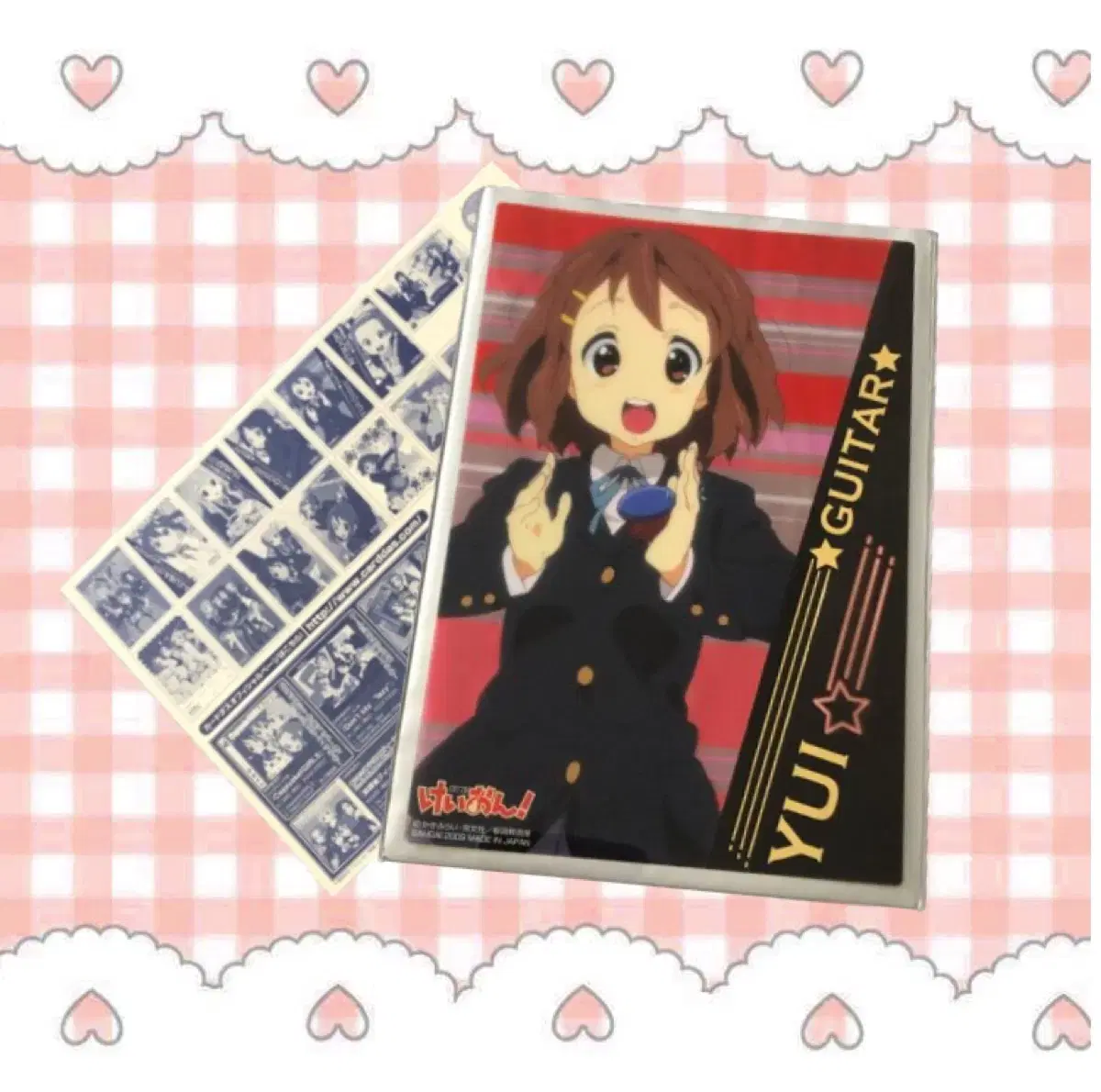 Hirasawa Ui Guitar Clear kard ) Illustrated Keon Room Decoration Classic Goods