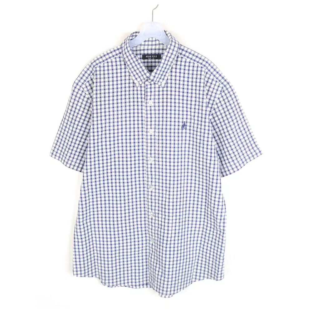 Vinpole slim-fit short-sleeved southern men'sXXL check shirt NB5807