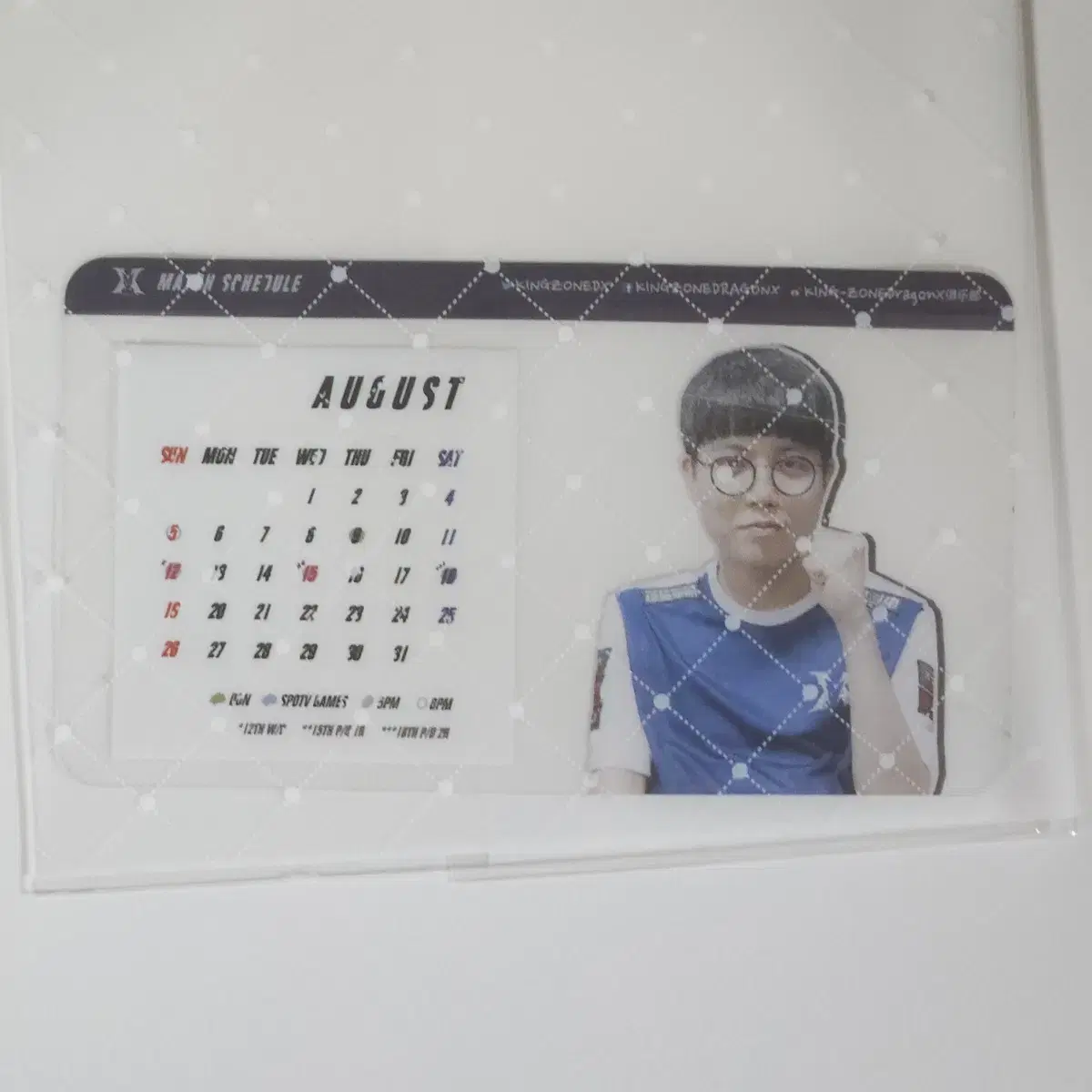 LCK Kingzone KZ Cuzz Photo Card photocard CUZZ BDD