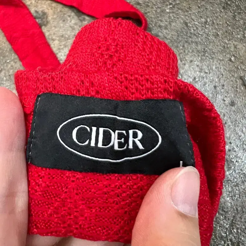 프리 샵사이더 CIDER 민소매 여자 민소매 티셔츠 크롭 레드 여름