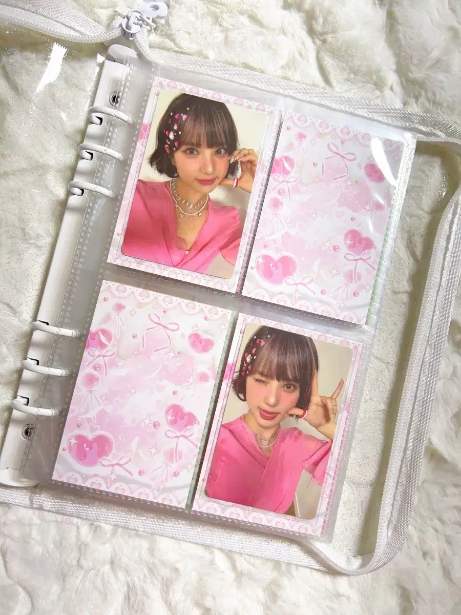 [5+1 sells] Double-sided binder paper pink candy