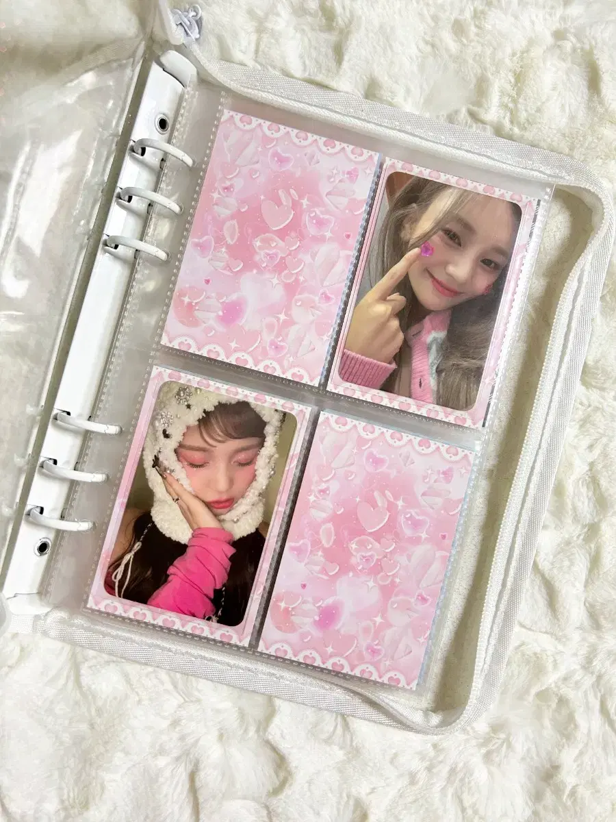 [5+1 sells] 2-Sided BinderLarge Paper Marshmallow Pink