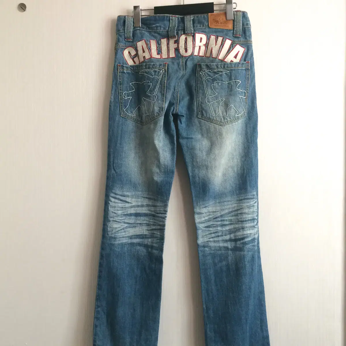 Gotcha needle work point denim pants