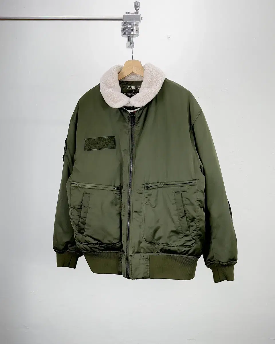 Avyrex X Custom Melrose Green Patch B-15 Goose Down Jacket