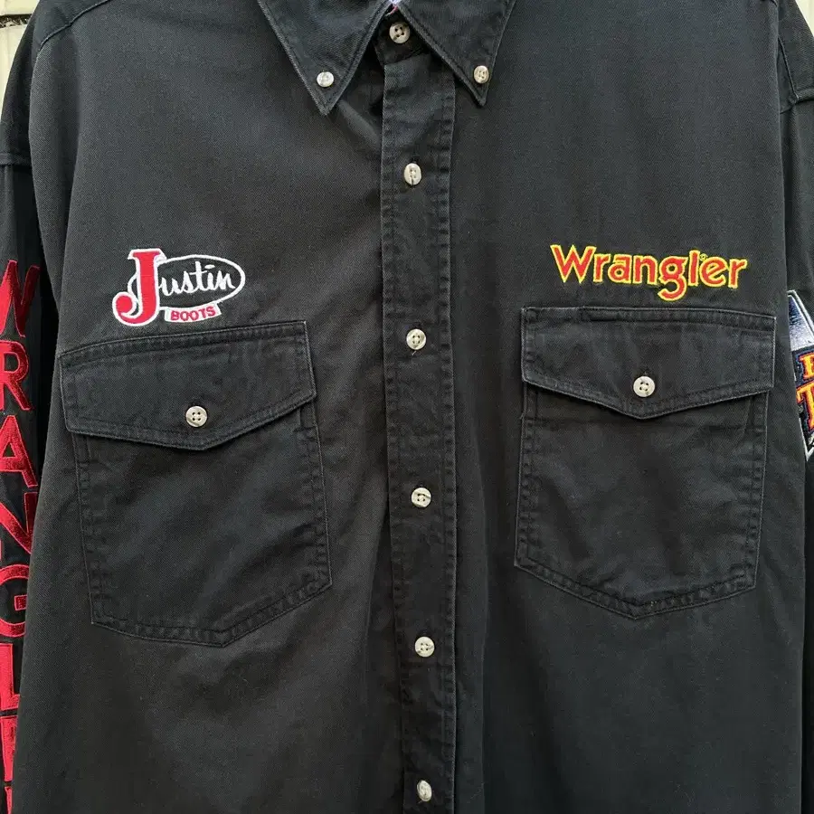 렝글러 빈티지 자수 웨스턴셔츠 Wrangler