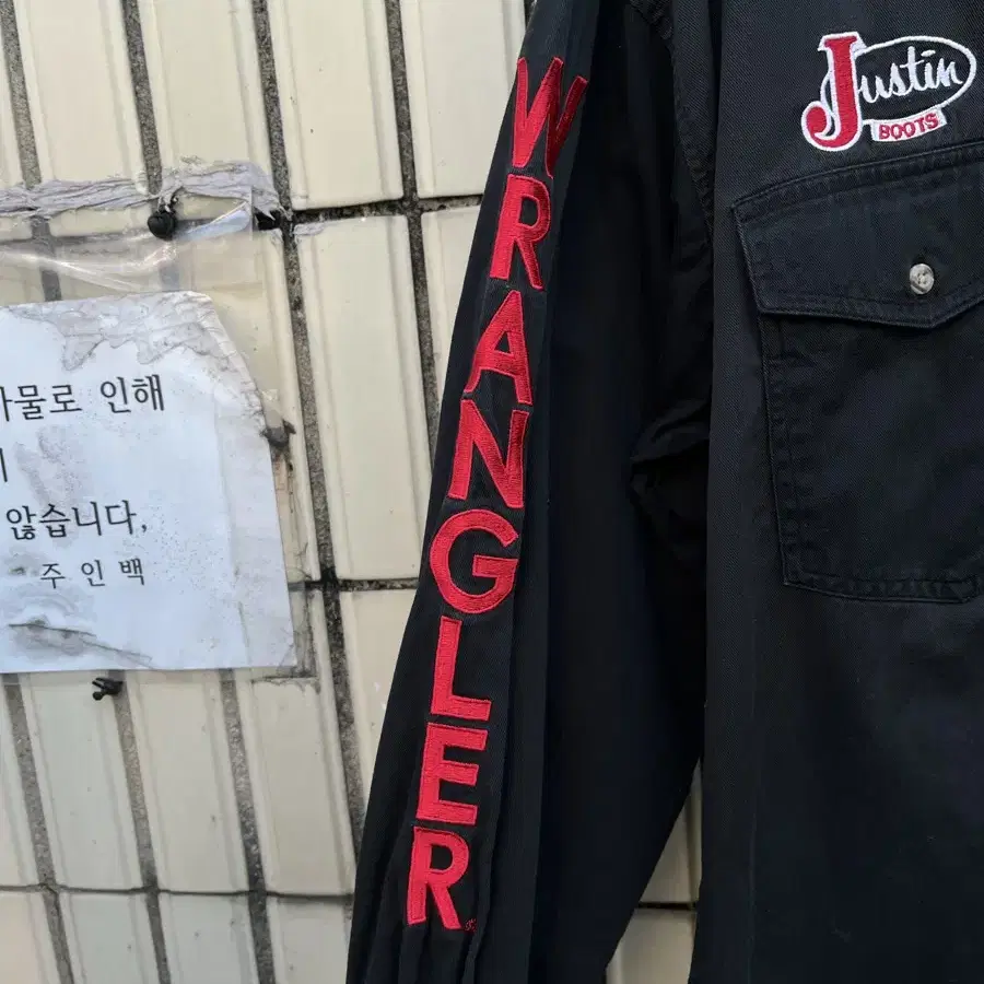 렝글러 빈티지 자수 웨스턴셔츠 Wrangler