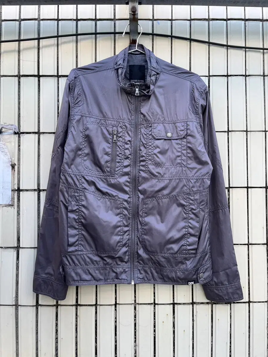 Jefferies Vintage Glossy Zip-up Jacket