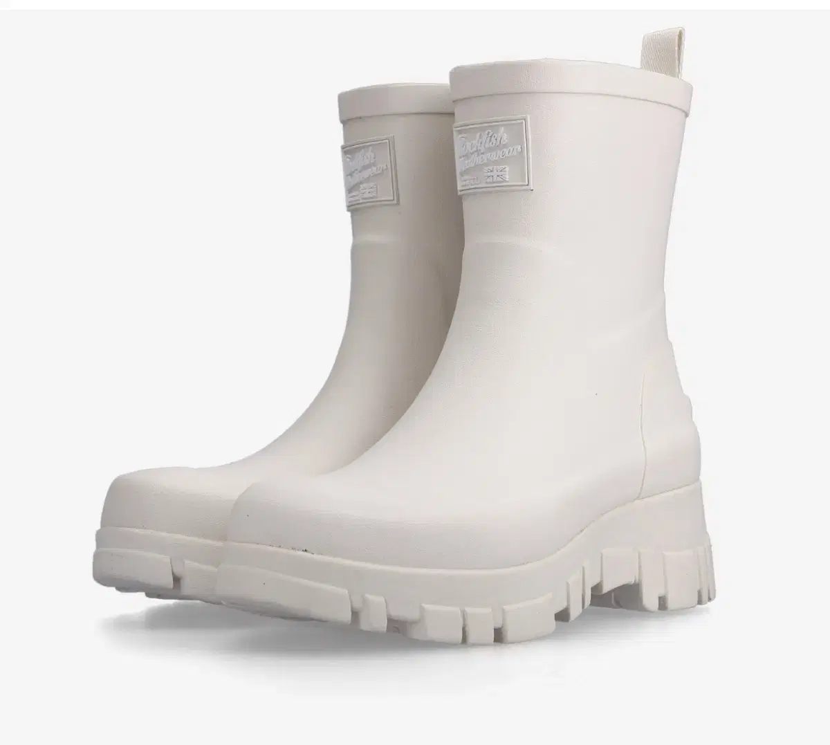 Rockfish Weatherwear Platform Middle Rain Boots Cream 230