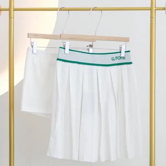 여성 골프웨어 PLEATS KNIT SKIRT