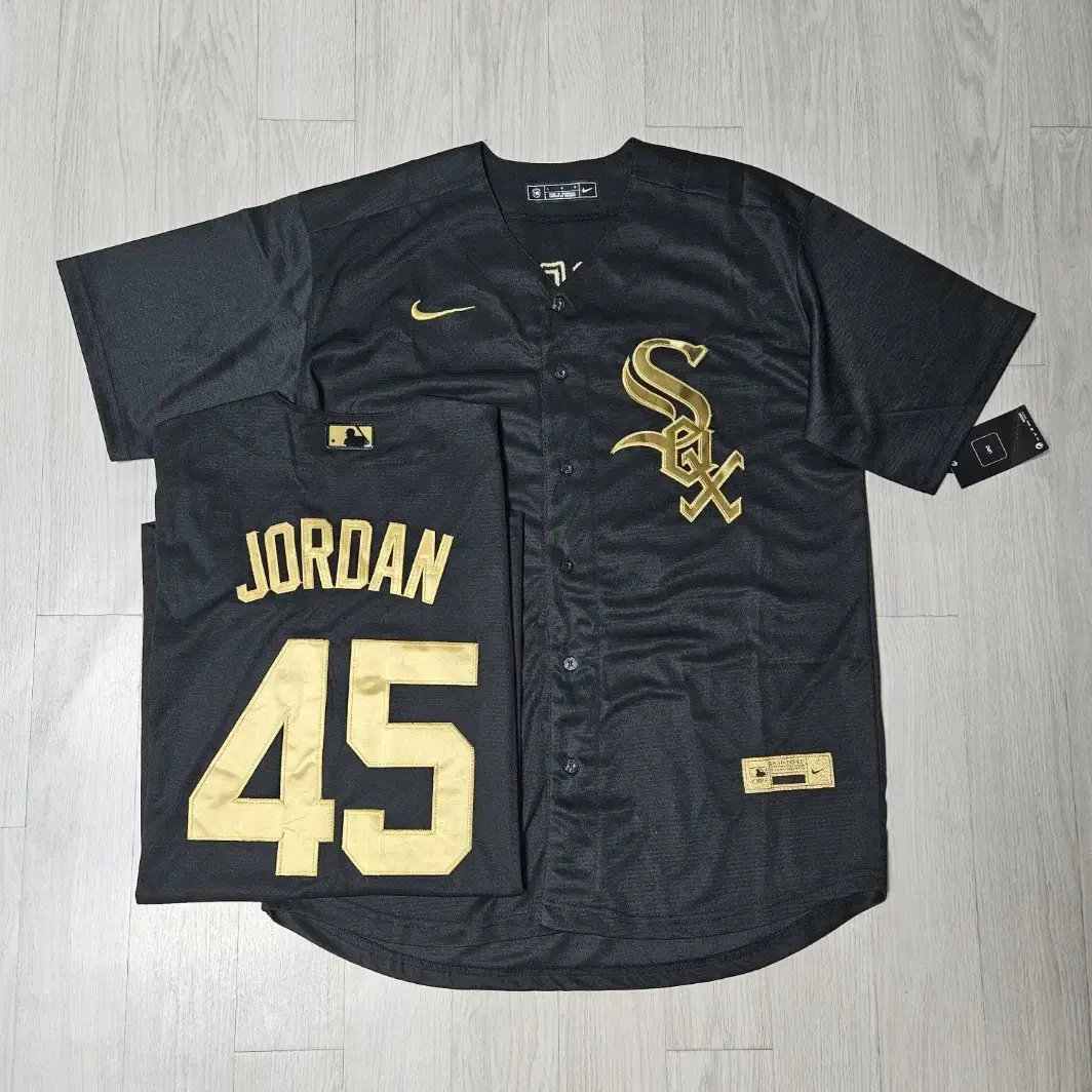 Nike mlb Jordan 골드에디션 져지 블록코어룩