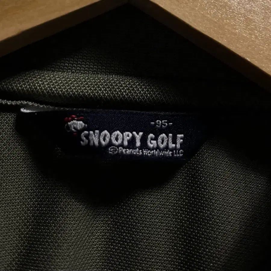 66 SNOOPY GOLF 스누피 골프 기능성 스판 반팔 카라티 정품