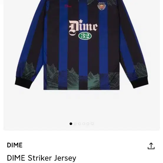 다임 사커 저지 DIME Striker jersey L사이즈 블루