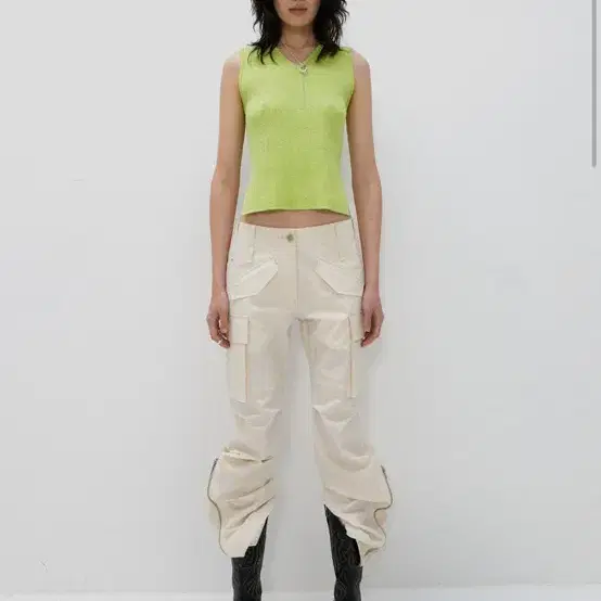 [seo] SLIM POCKET PANTS CREAM