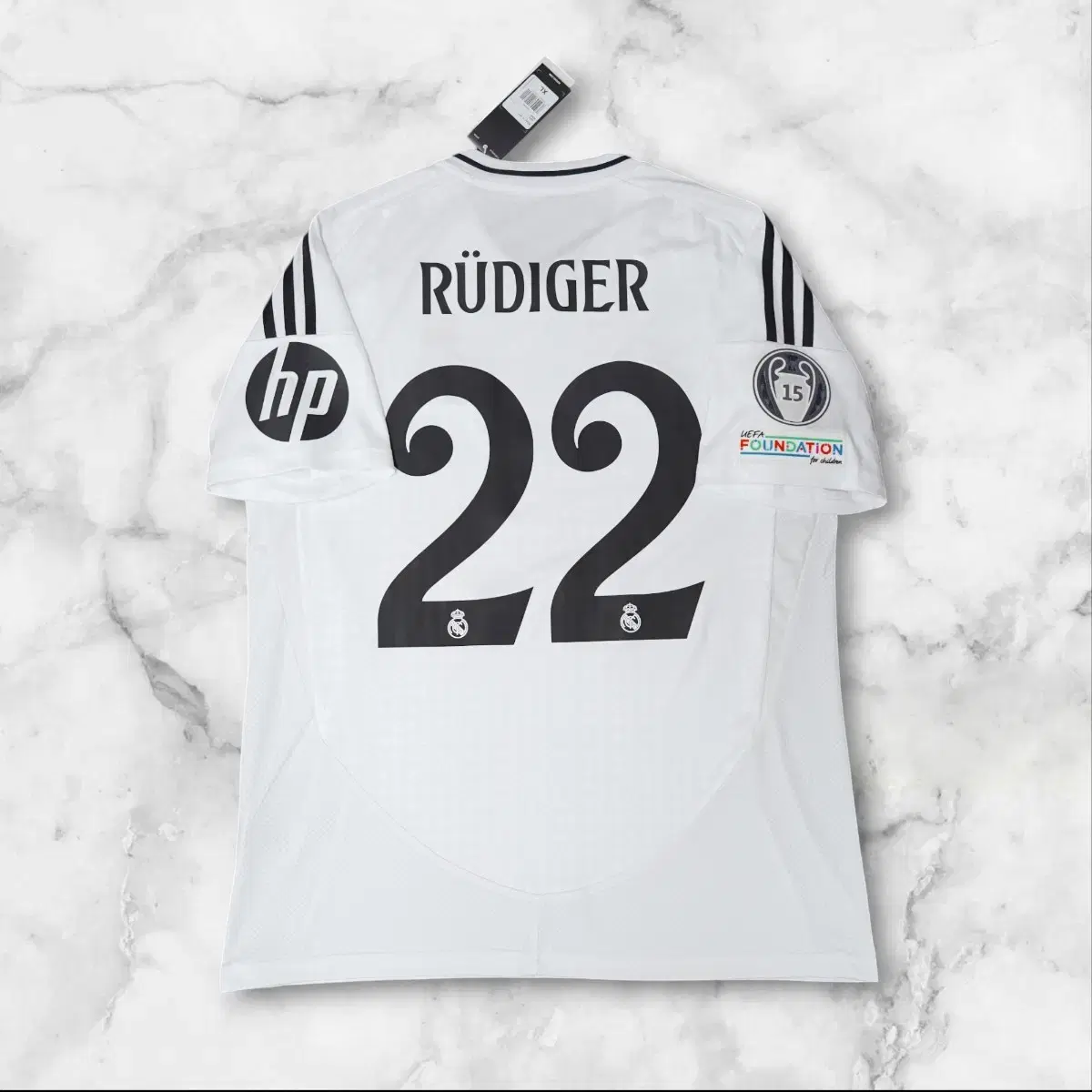 Rüdiger 24/25 Real Madrid Home Shirt Adidas - Authentic and unworn