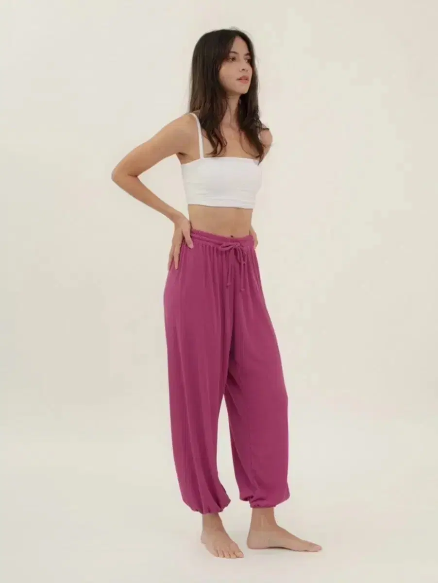 Budimudra Rib jogger fuchsia Rib jogger pants XS, S