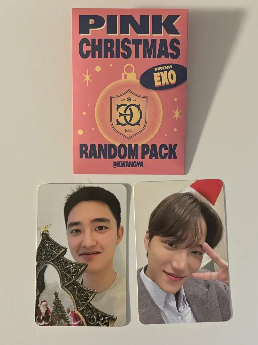 exo pink christmas random pack shmuck dey photocard photocard kai d.o.