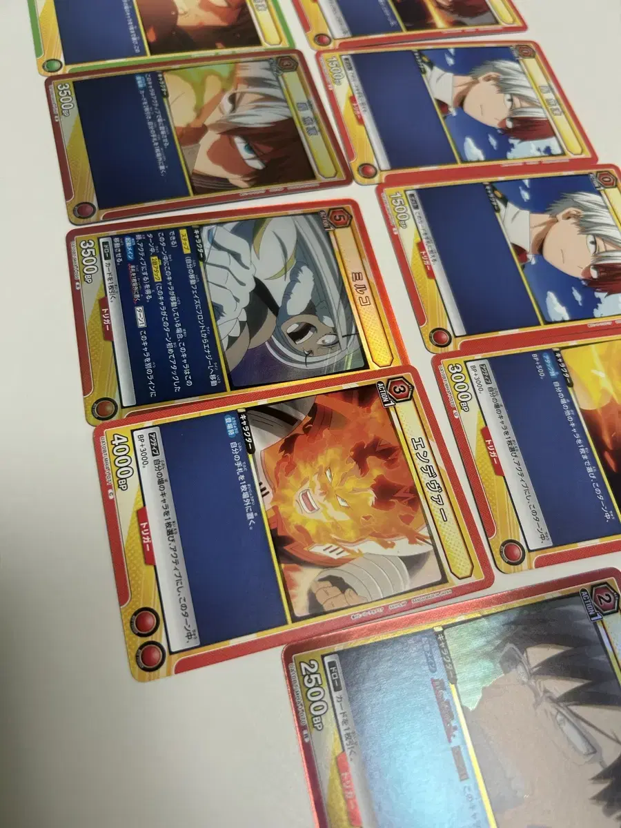 Bulk,Cash on Delivery) Todoroki Shoto Endeavor Iida Union Card