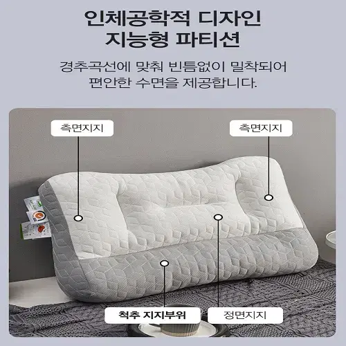 (새상품) 푹신한 부드러운 양면 에어메쉬 베개 목편한 호텔 베개