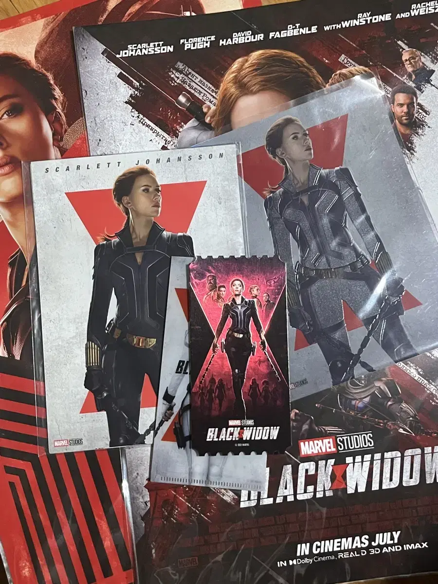 Black Widow Movie pre-order benefit poster Original Tickets