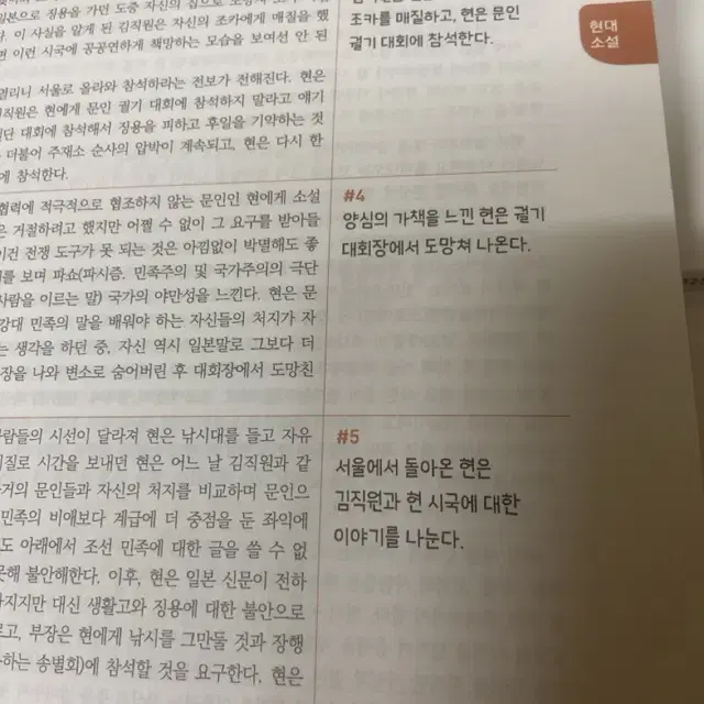 시대인재n전용 컨텐츠 수특 문학 분석서 현대산문편