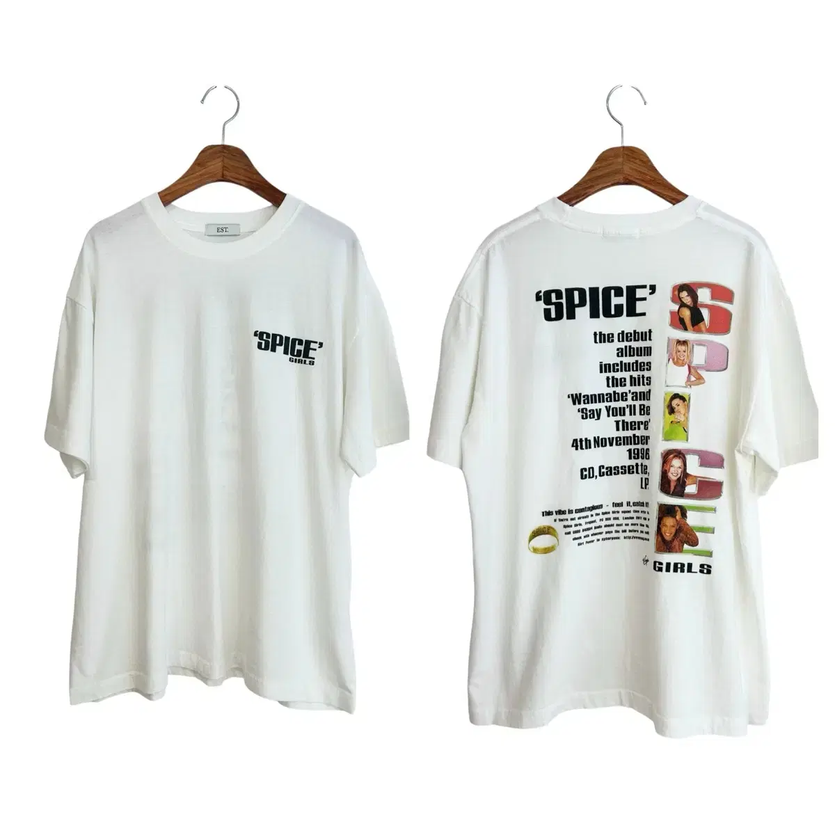 No communication) Retro Boxy Fit Long T-Shirt - Back Printing