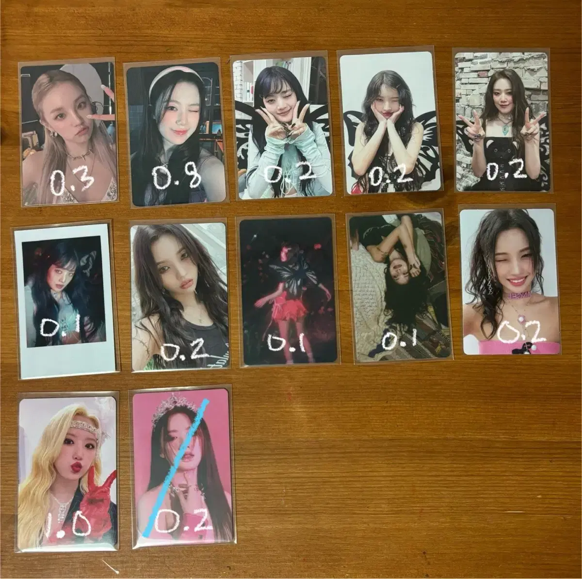 (여자)아이들 photocard minnie soyeon yuqi shuhuaI FEEL I LOVE HEAT