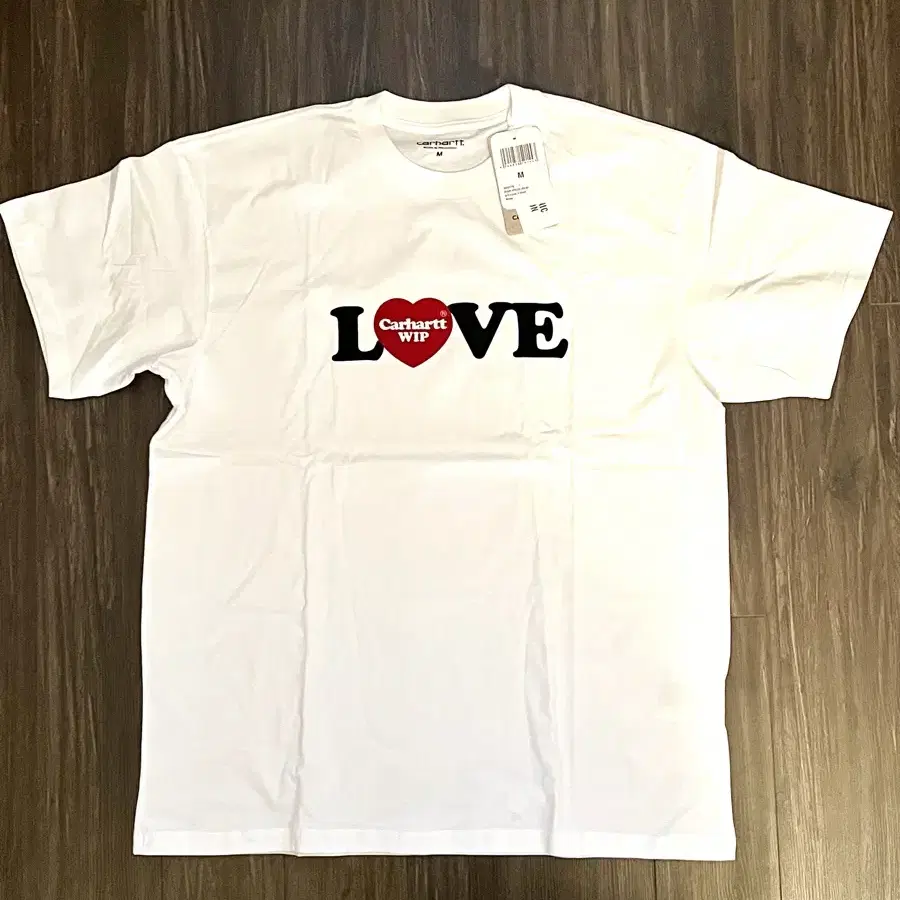 정품 새 Carhartt wip Love T-shirt M