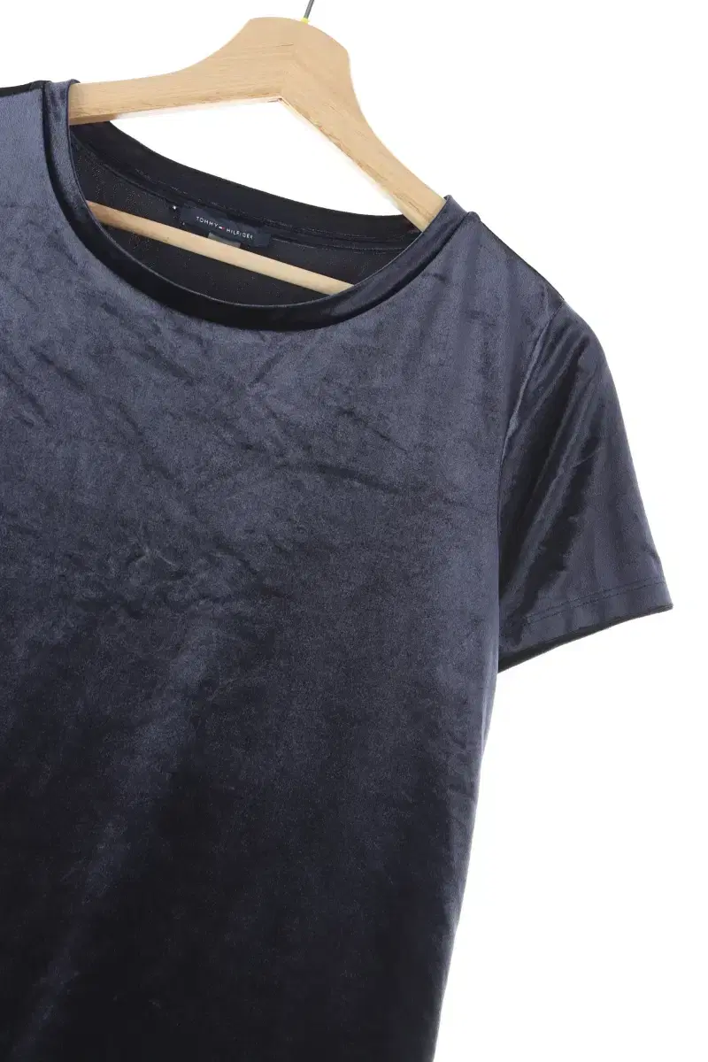 W(L) Tommy Hilfiger Short-sleeved T-shirt Navy Velvet Old School-E84F