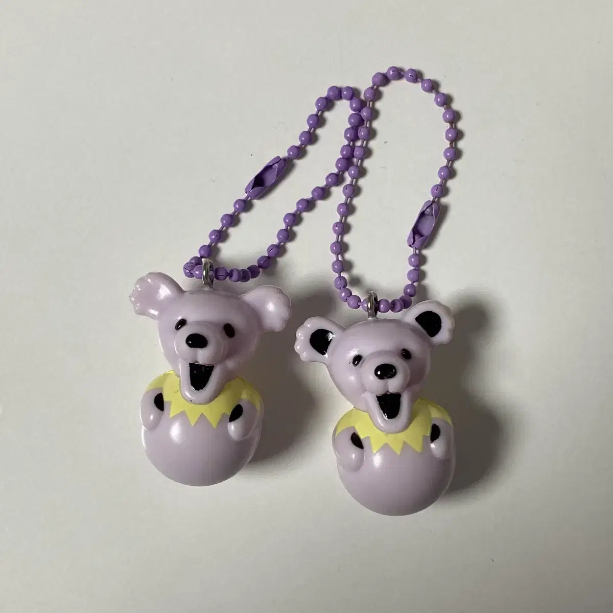 Vintage Greatful Dancing Bear bora Set of Purple Winnie the Pooh Figures keyring 