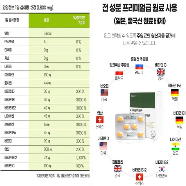 [1개월]중외제약 직장인 스트레스안정 피로개선 간건강 홍경천 밀크씨슬