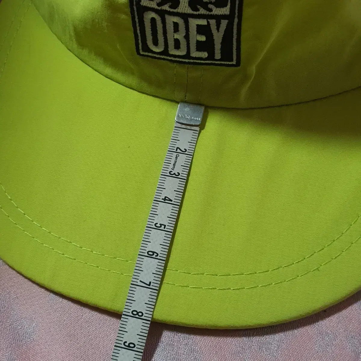 오베이 OBEY 6패널 나일론캡.라임