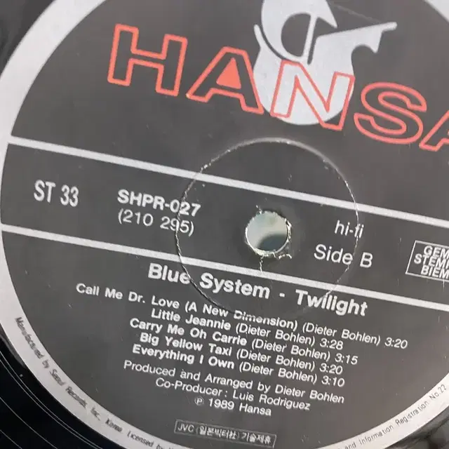 BLUE SYSTEM LP / AA4060