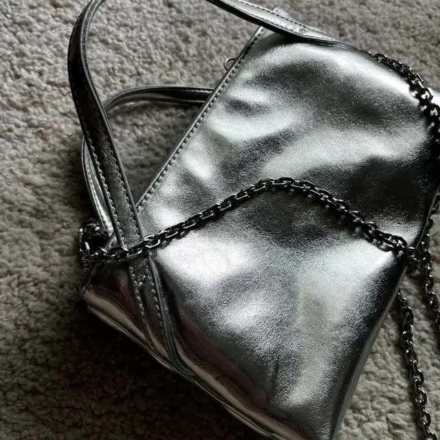 앳클립ATCLIP MINI DOUBLE BAG_silver