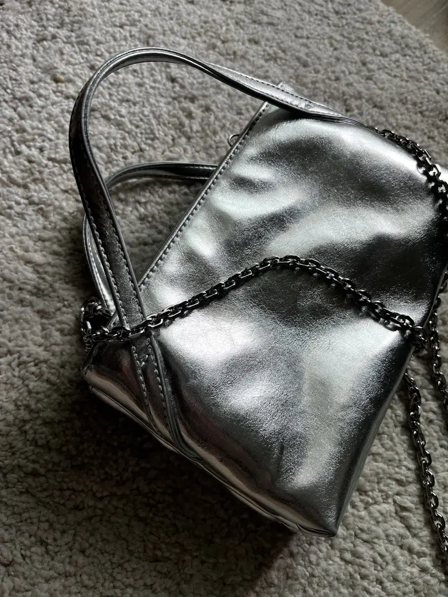 앳클립ATCLIP MINI DOUBLE BAG_silver