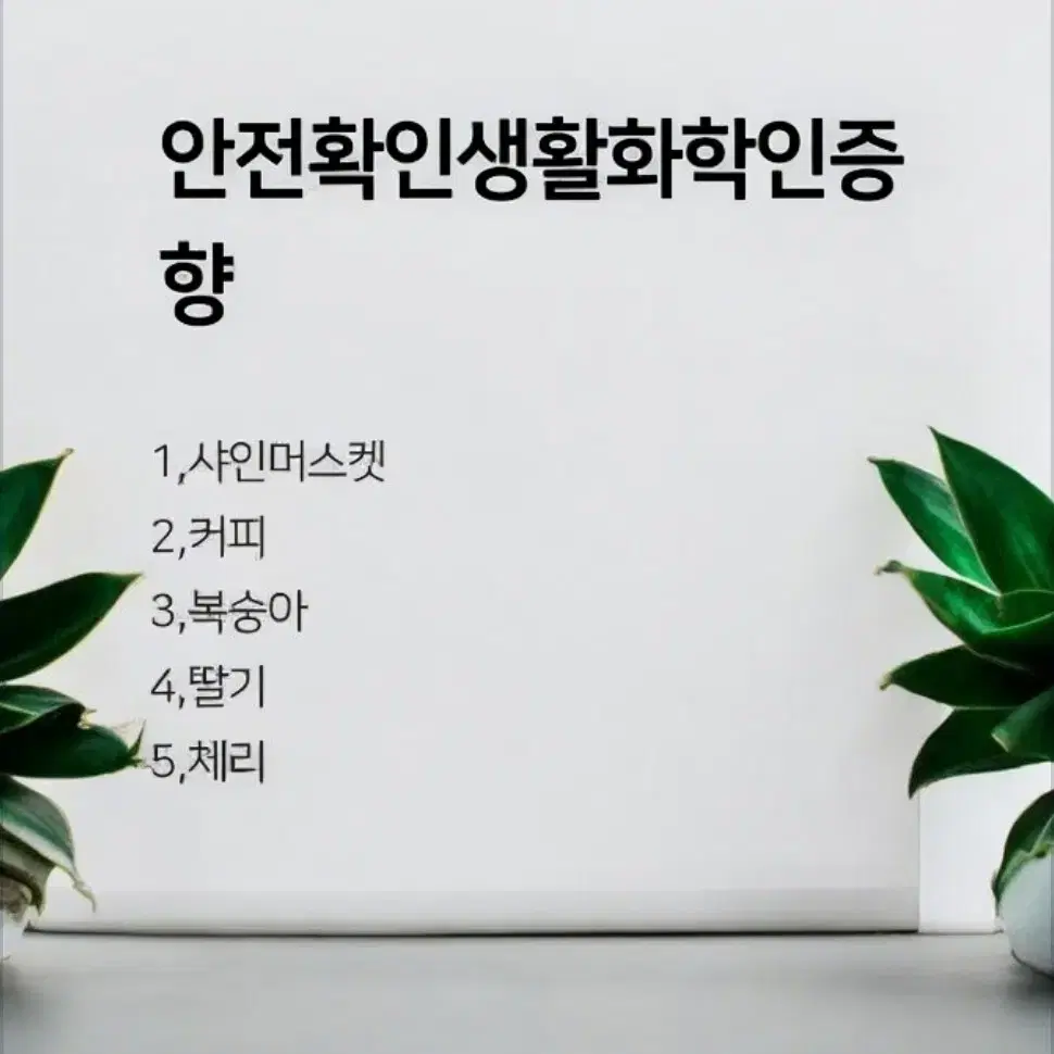 복숭아향 석고방향제 2개