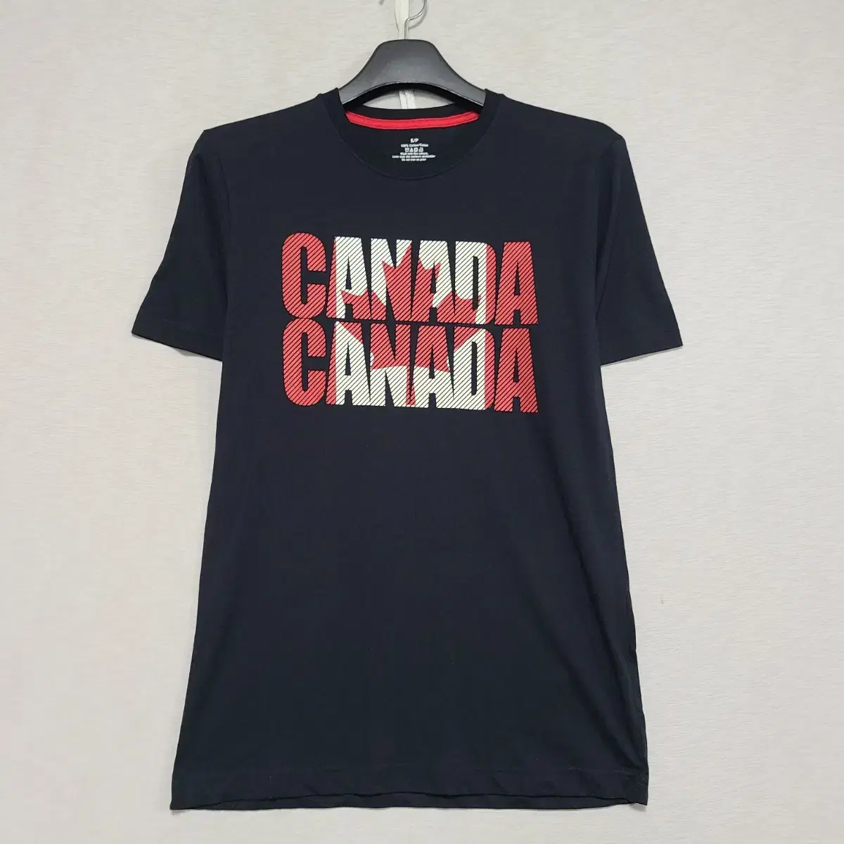 Canada Black Short Sleeve Tee M95 ㅡ0809