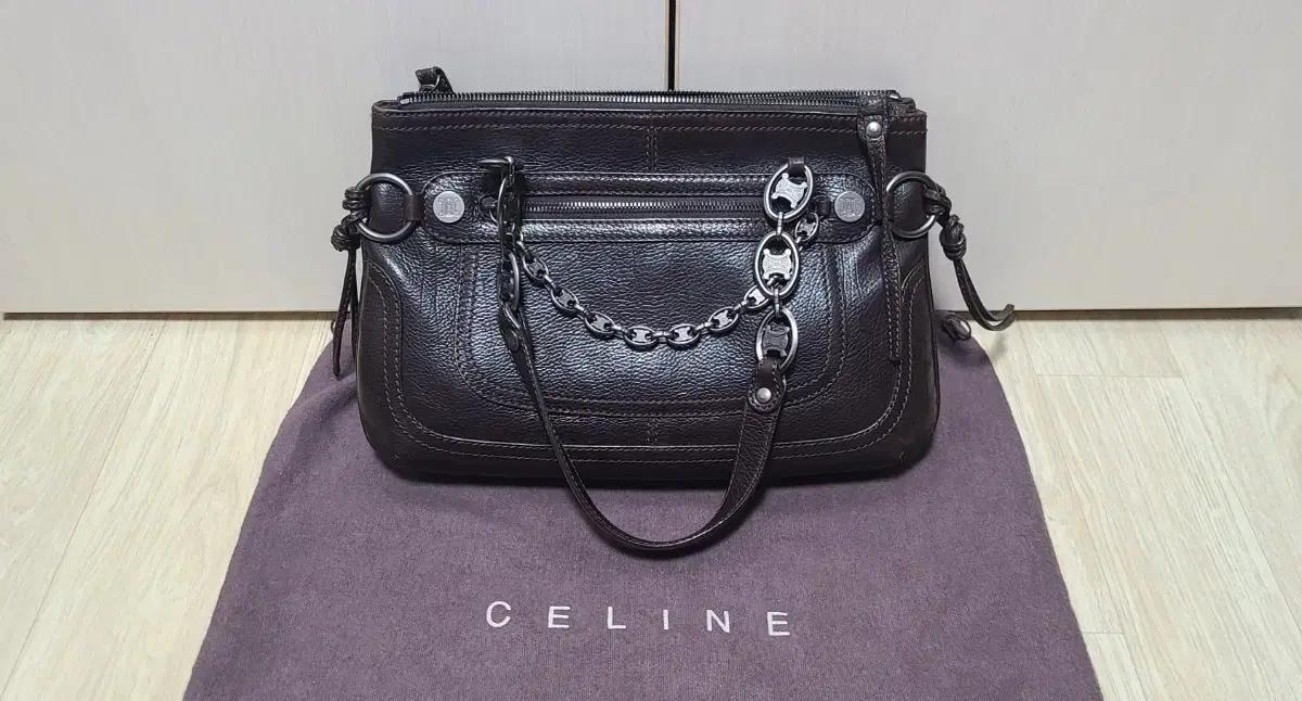 [가격끝] 셀린느(Celine) 더블지퍼 숄더백