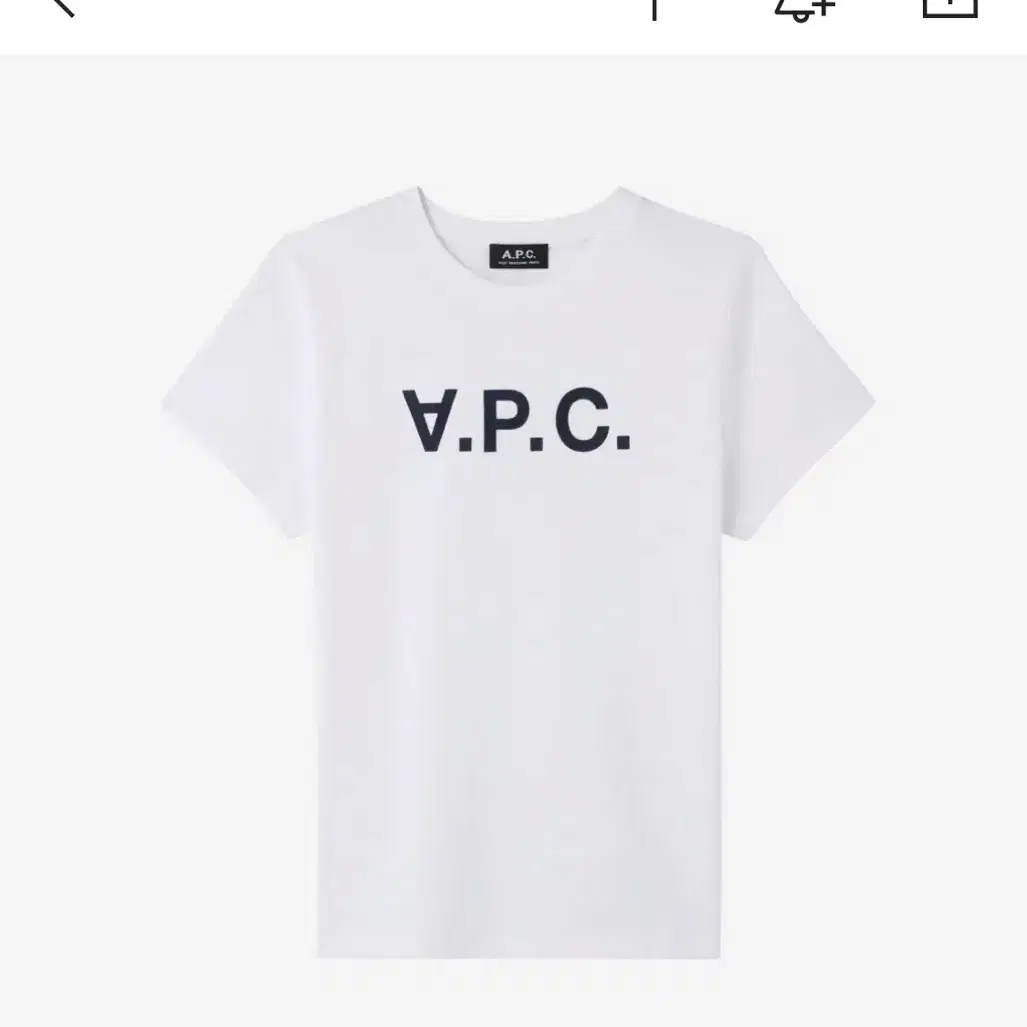 a.p.c 여성 반팔티