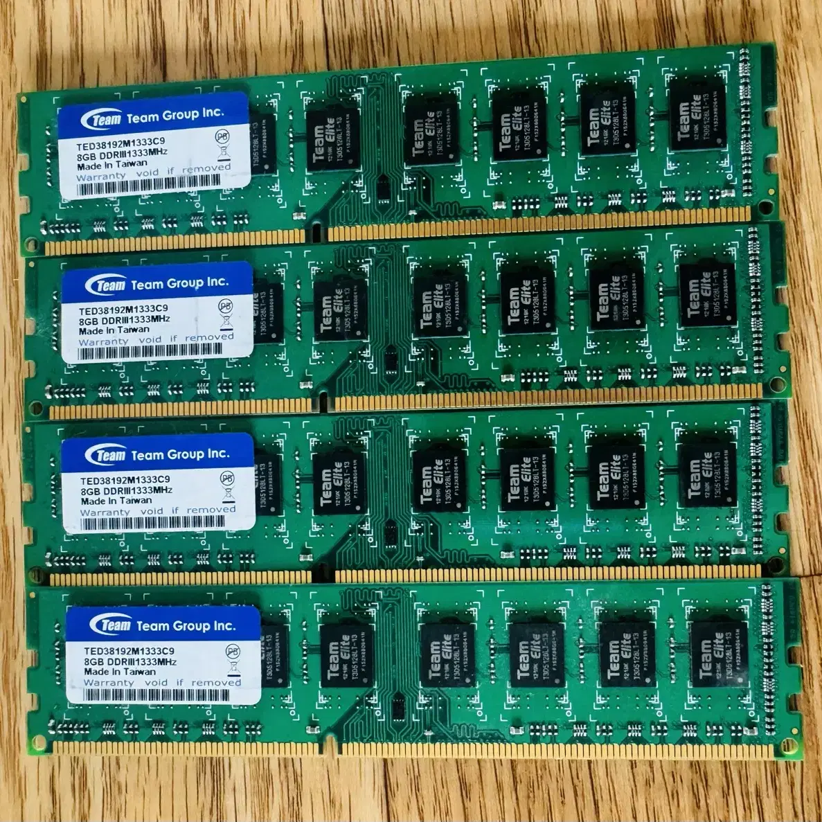 대만산 팀그룹 DDR3 8G 4개 32G