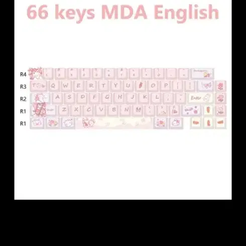 PBT MDA 66키 토끼 키캡