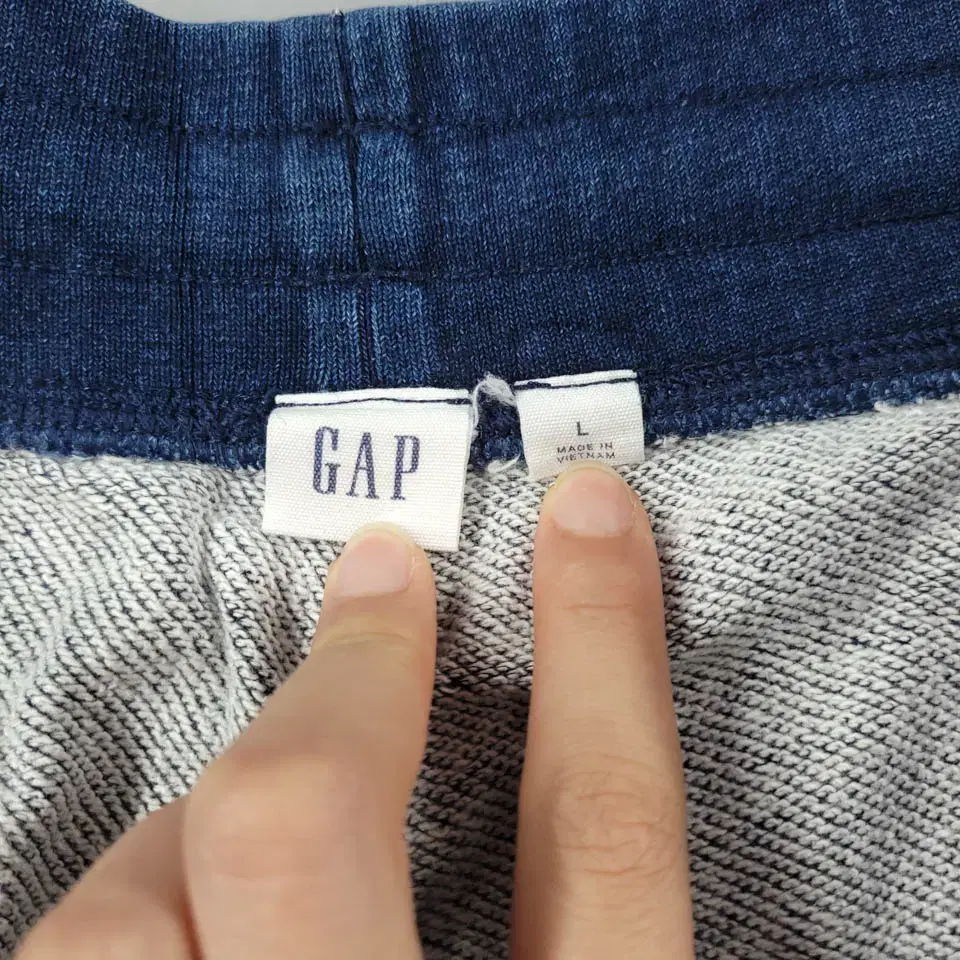 GAP 갭 인디고블루 워싱 코튼100 스웻 후드집업 스웻팬츠 트레이닝 셋