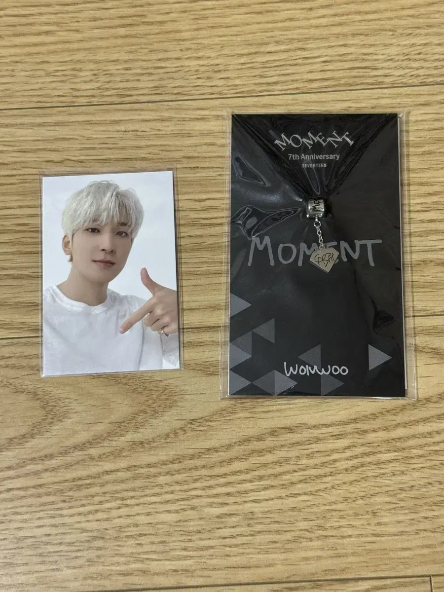 Wonwoo 7th anniversary charm, photocard sells